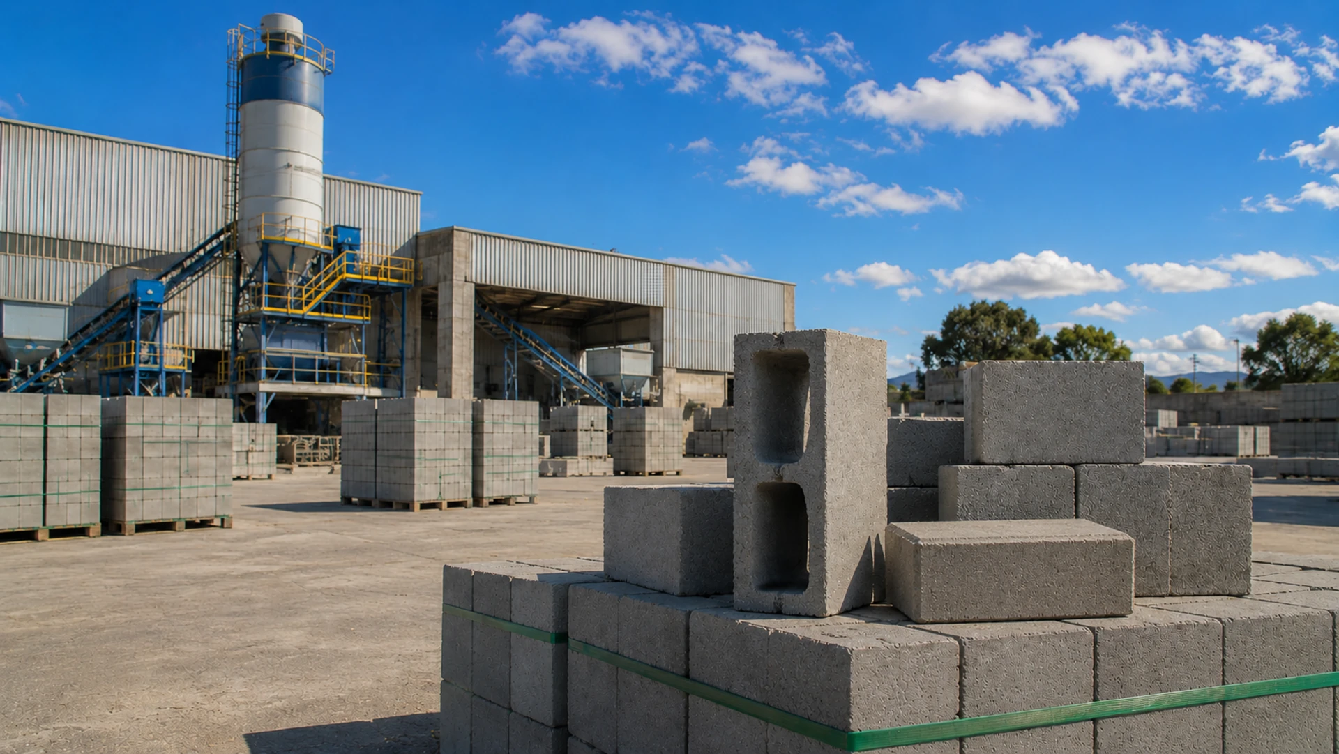Fabricação de blocos de concreto Tecnoblocos